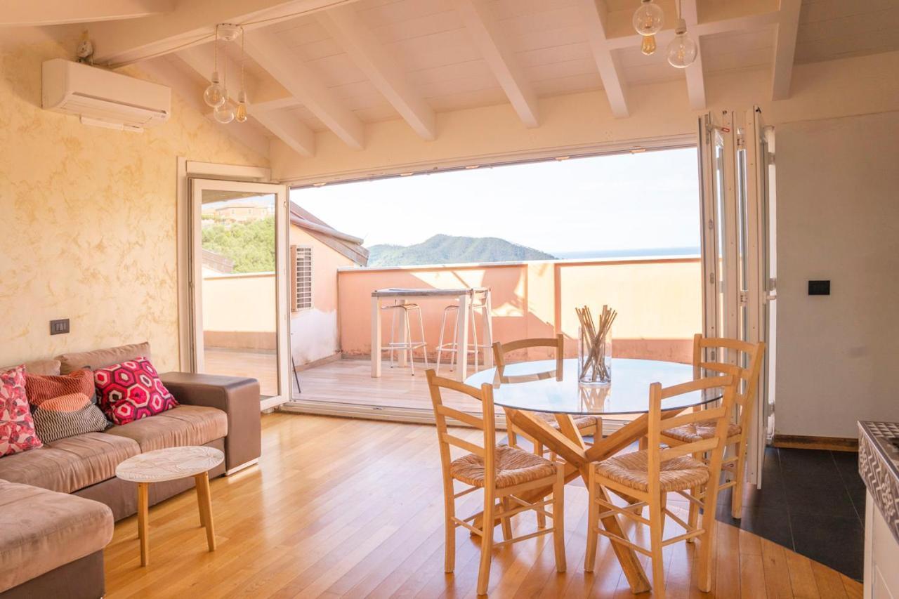 016 - Casa Tranquilla Vista Mare, Pace E Natura - 10 Minuti Dalla Spiaggia Appartement Sestri Levante Buitenkant foto