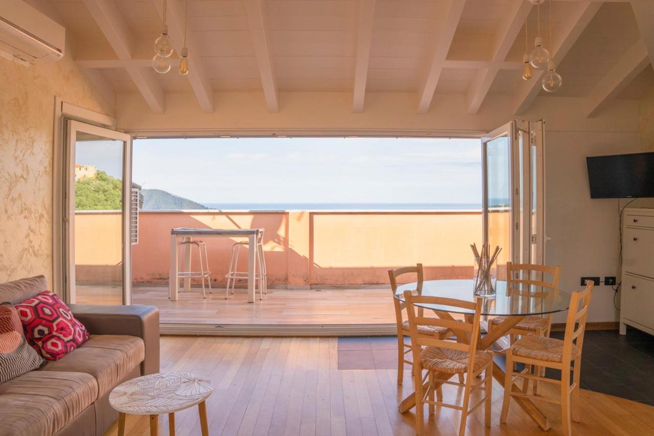 016 - Casa Tranquilla Vista Mare, Pace E Natura - 10 Minuti Dalla Spiaggia Appartement Sestri Levante Buitenkant foto
